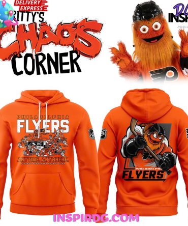 Philadelphia Flyers Gritty’S Chaos Corner Special Orange All Over Print Hoodie, 3D Hoodie