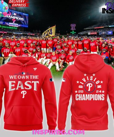 Philadelphia Phillies 2024 National League East Champions Red Hoodie