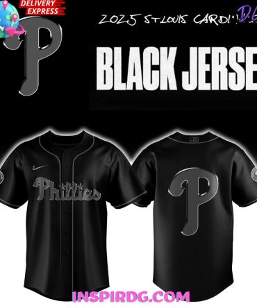 Philadelphia Phillies Back To Black 2025 Baseball Jersey