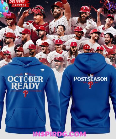 Philadelphia Phillies October Ready Postseason 2024 Blue Hoodie