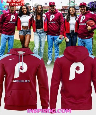 Philadelphia Phillies Old Logo Special Edition Red All Over Print Hoodie