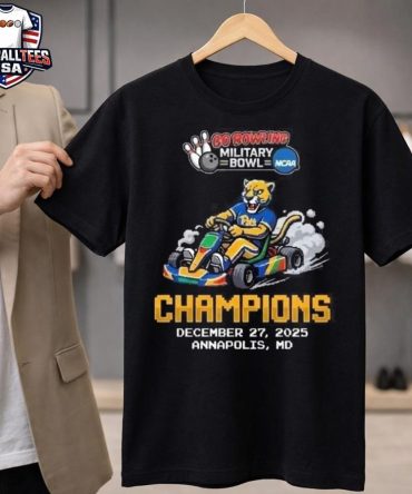 Pittsburgh Panthers 2025 Go Bowling Military Bowl Champions Mario Kart Stadium Annapolis Maryland December 27 2025 Unisex Shirt