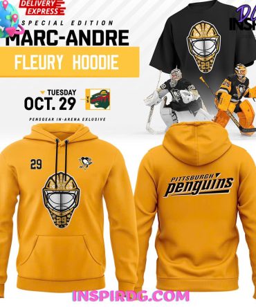 Pittsburgh Penguins Marc-Andre Fleury Special Yellow Hoodie