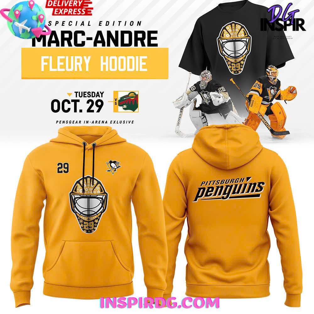 Pittsburgh Penguins Marc-Andre Fleury Special Yellow Hoodie