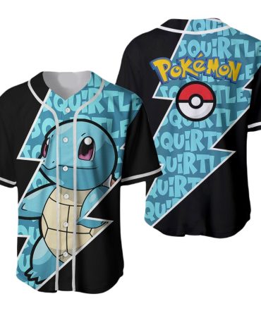 Stylish Pokémon Squirtle Jersey Shirt - Vibrant Design For Fans!