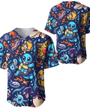 Vibrant Cartoon Sea Creature T-Shirt – Unisex All-Over Print, Fun & Stylish Casual Wear