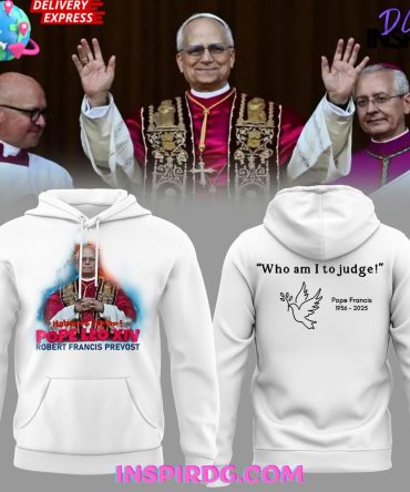 Pope Leo Xiv Robert Francis Prevost 2025 All Over Print Hoodie