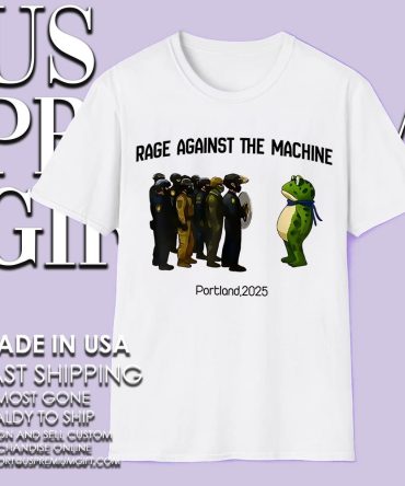 Portland 2025 Rage Against The Machine Frog Shirt