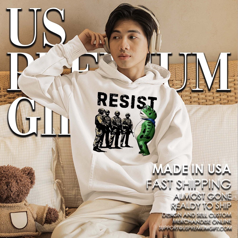 Portland Frog Resist Protest Anti Trump Shirt - Image 2