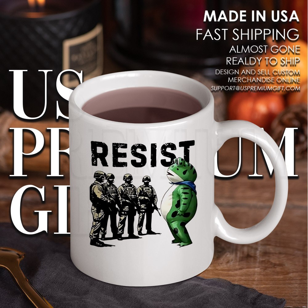 Portland Frog Resist Protest Anti Trump Shirt - Image 4