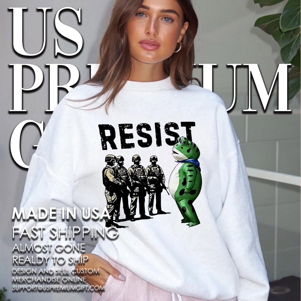 Portland Frog Resist Protest Anti Trump Shirt - Image 5