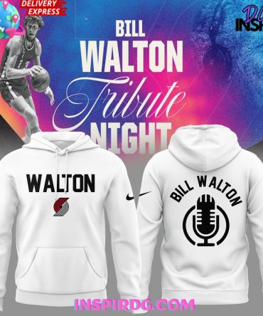 Portland Trail Blazers Bill Walton Tribute 2025 All Over Print Hoodie, 3D Hoodie