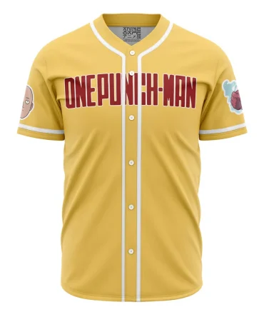 Power Saitama Punch Man Baseball Jersey