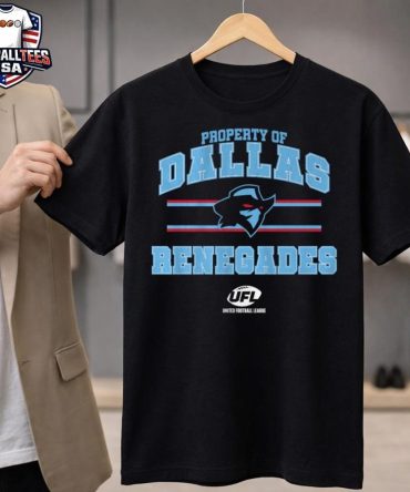 Property Of Dallas Renegades Ufl United Football League T-Shirt