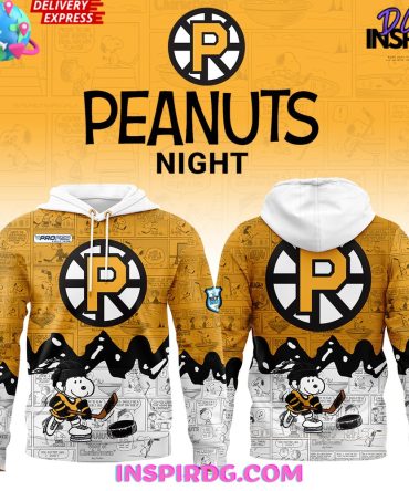 Providence Bruins Anniversary Of Peanuts All Over Print Hoodie, 3D Hoodie