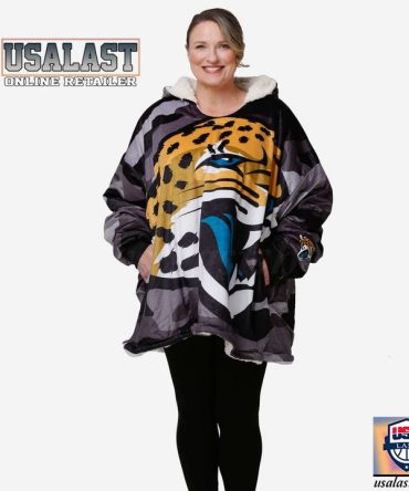 Jacksonville Jaguars Camouflage Blanket Hoodie Hoodie Blanket