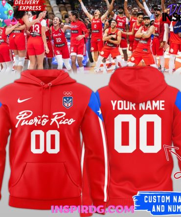 Puerto Rico Basketball Olympic Paris 2024 Hoodie