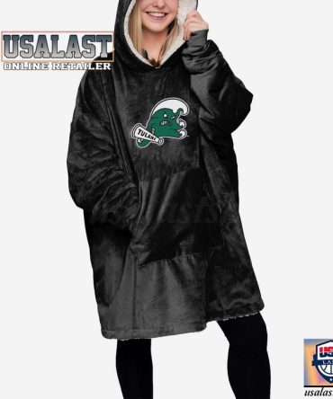 Tulane Green Wave Ncaa Wearable Blanket Sweatshirt