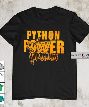 Python Power Hulk Hogan Hulkamania Shirt