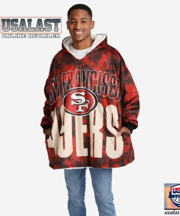 San Francisco 49Ers Camouflage Blanket Hoodie Hoodie Blanket