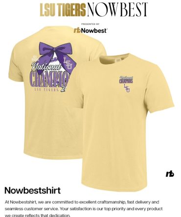 2025 Ncaa National Champions Lsu Tigers Baseball Bow 2 Sided Shirt