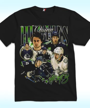 Quinn Hughes Vancouver Ice Hockey Shirt