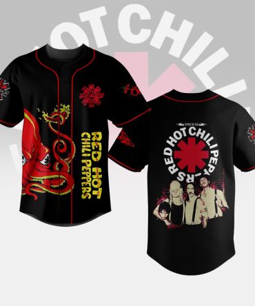 Red Hot Chili Peppers Fan Jersey - Vibrant Octopus Design - Unisex Music Apparel