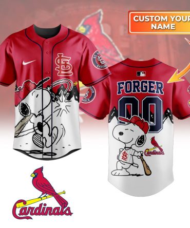 Custom St. Louis Cardinals Snoopy Baseball Jersey - Personalize Your Name!
