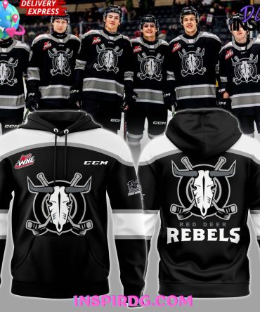 Red Deer Rebels New Uniform 2024-25 All Over Print Hoodie, 3D Hoodie