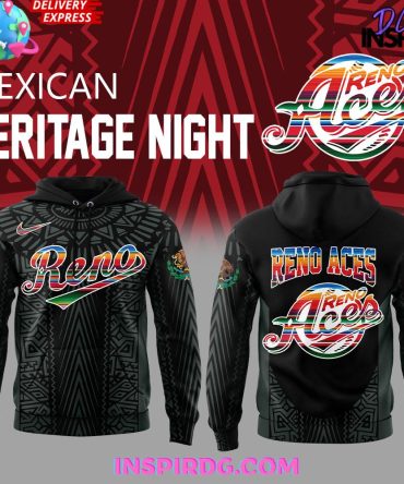 Reno Aces Mexican Heritage Night 2025 Black All Over Print Hoodie