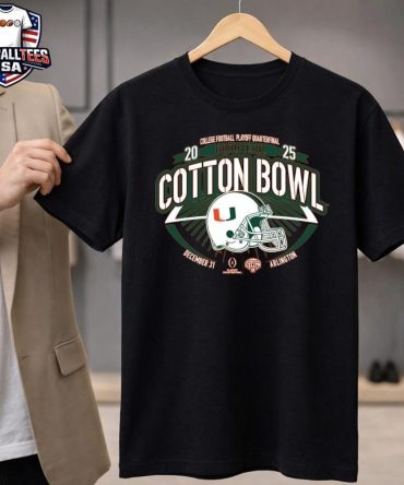 Retro Brands Miami Hurricanes Orange 2025 Goodyear Cotton Bowl Unisex Shirt