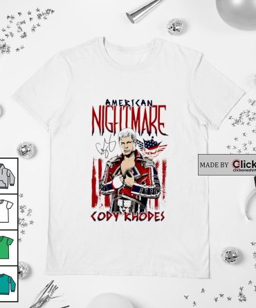 Ripple Junction White Cody Rhodes American Nightmare Signature Shirt