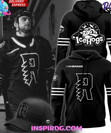 Rockford Icehogs Screw City 2025 All Over Print Hoodie