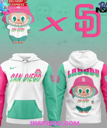 Sd Padres X Labubu 2025 All Over Print Hoodie