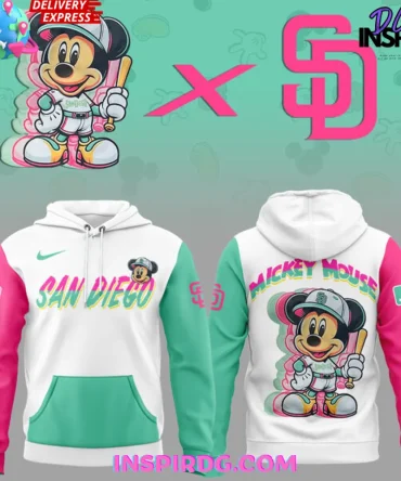 Sd Padres X Mickey Mouse 2025 All Over Print Hoodie