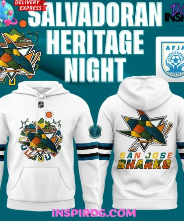 Salvadoran Heritage Night X San Jose Sharks 2025 All Over Print Hoodie