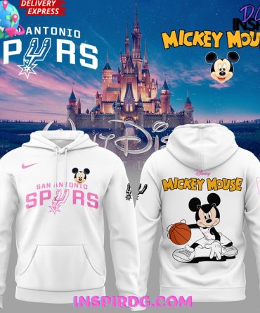 Limited Edition Mickey Mouse Spurs Hoodie – Disney Basketball Fan Apparel