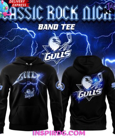 San Diego Gulls Classic Rock Night 2025 All Over Print Hoodie