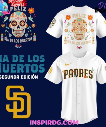 San Diego Padres Dia De Los Muertos 2024 White Baseball Jersey