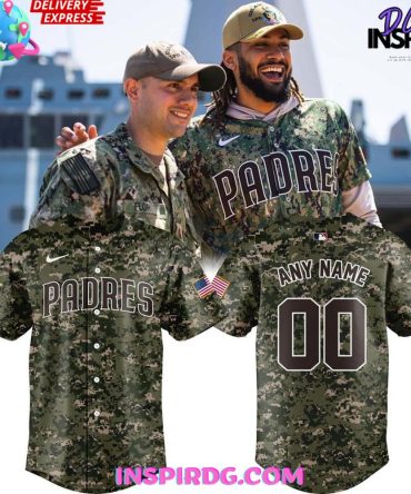 San Diego Padres Military Appreciation 2025 Camo Jersey