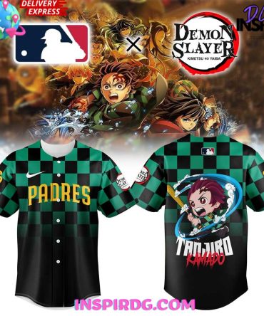 San Diego Padres X Demon Slayer Special Baseball Jersey