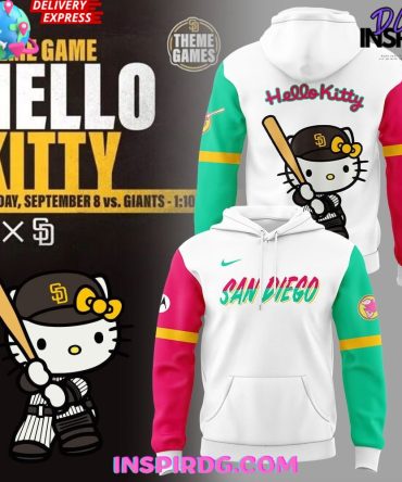 San Diego Padres X Hello Kitty 2024 Hoodie