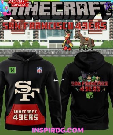 San Francisco 49Ers 2025 Nfl Minecraft Game Limited Edition All Over Print Hoodie