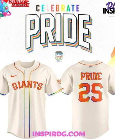 San Francisco Giants Celebrate Pride 2025 Baseball Jersey