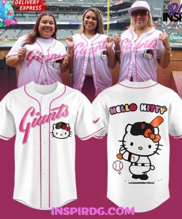 San Francisco Giants X Hello Kitty Special White Jersey