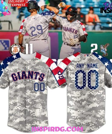 San Jose Giants Military Appreciation 2025 Baseball Jersey