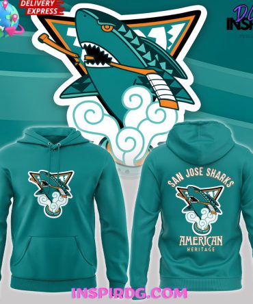 San Jose Sharks American Heritage Limited All Over Print Hoodie, 3D Hoodie