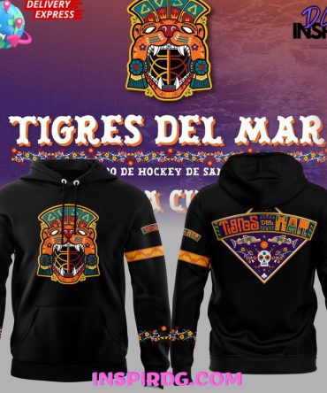 San Jose Sharks Tigres Del Mar 2024 Black Hoodie