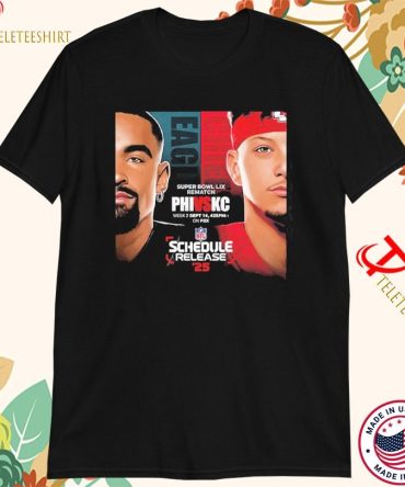 Saquon Barkley Philadelphia Eagles Vs Patrick Mahomes Kansas City Chiefs The Super Bowl Lix Rematch On September 14Th 2025 Nfl T-Shirts