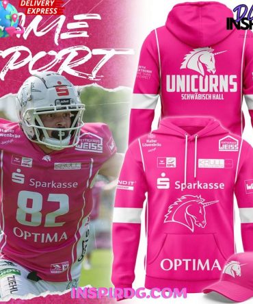 Schwäbisch Hall Unicorns Pink Bowl 2025 All Over Print Hoodie